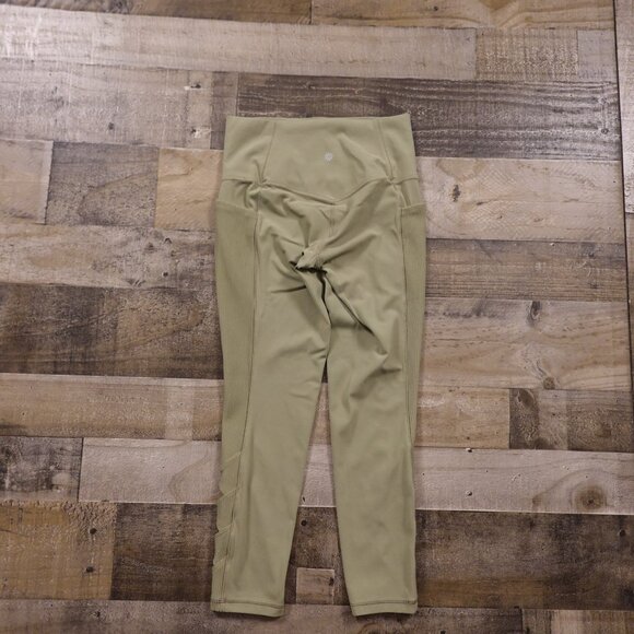 Athleta Salutation Stash Pocket II Cutout 7/8 tight women's small sage high rise - Picture 11 of 12